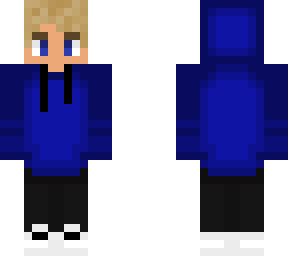 cool looking blue hoodie boy actually fixed