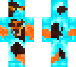 demon infected blue steve
