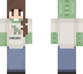 dino hoodie but brown hair (to edit?)