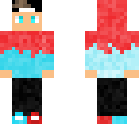 fire and water skin and 2 faces