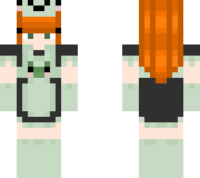 frog boi (maid dress) (orange hair) but long hair