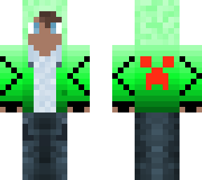 gamer boy in green hoodie