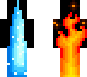 icy spikes and roaring flames