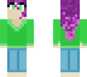 just a girl with purple hair!