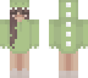 long hair girl in a dino hoodie :d