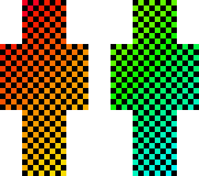 more rainbow checkers