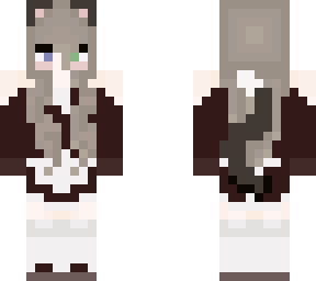 muted tones but a cat maid