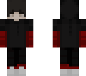 my skin with a black hoodie
