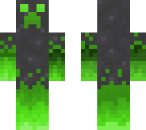 obsidian fiery green creeper