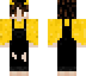 overalls and yellow jumper