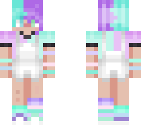 pastel teal and purple