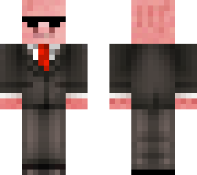 pig in a suit with glasses
