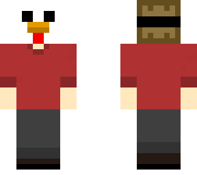 plastic ***** in the chicken mask