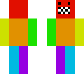 rainbow checked mouth