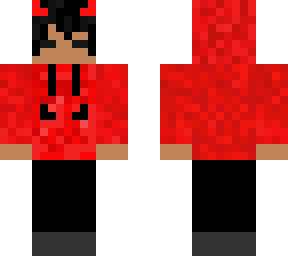 red hoodie