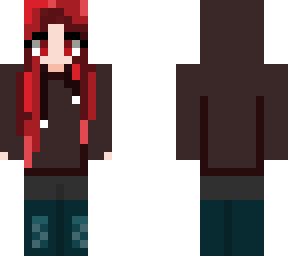 skater girl with red hair read decrepitation before downloading skin