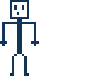 slime faced stick man