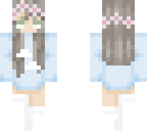 sweater and flower crown