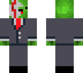 turtle with suit and mask.