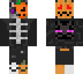 two sided pumpkin cat