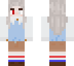 vee (my minecraft charachter dude) but better now cuz i forgot front hair parts