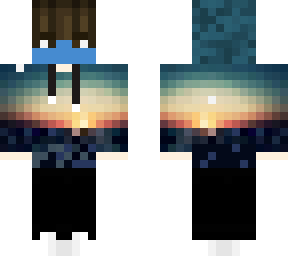 ~aesthetic sunset boy~ with a covid-19 mask.