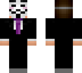 anonymous - purple tie