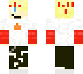 blonde sapnap with red sleeves and bandana