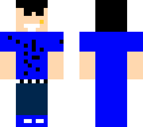 blue shirt guy with sun glasses