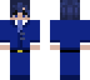 blue suit
