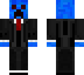 Blue Tuxedo Creeper | Minecraft Skin
