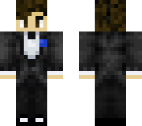brown hair tux