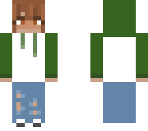 character with green hoodie
