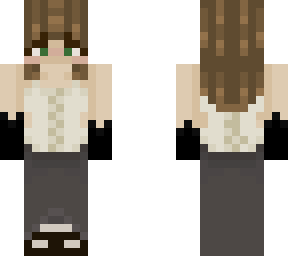 corset girl with brown hair