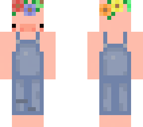 cute pig in overalls