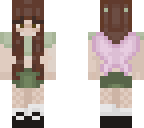 fairycore brown hair pink wings :d