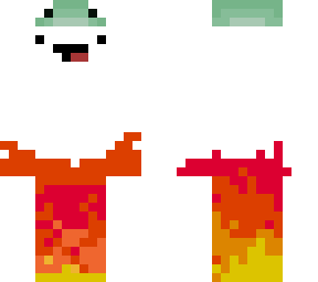 fire derp with frog hat