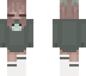 frog brown haired girl
