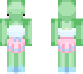 frog in cute dress