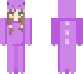 girl in dino outfit (purple version)