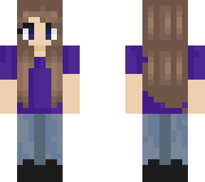 girl with purple shirt
