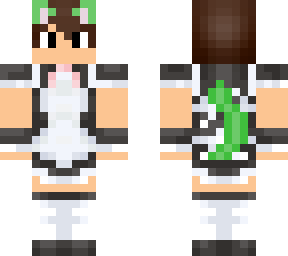green catboy maid