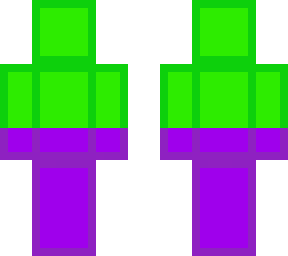green purple half mix