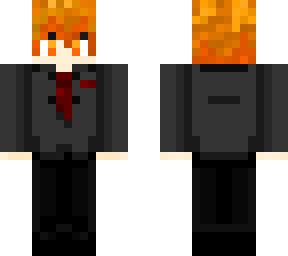 hellish school boy (lava/fire hair)