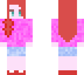 kawaii girl with red hair