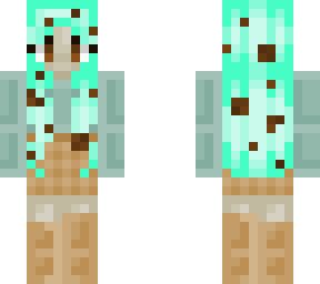mint chocolate chip girl - hair base credit to psychoweasley
