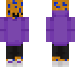 muffin with purple hoodie