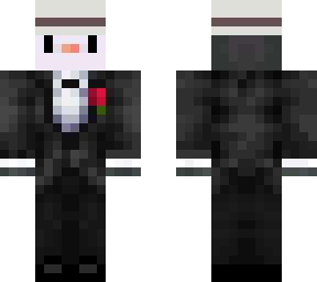 penguin in smoking with hat