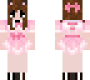 pink maid- cat girl