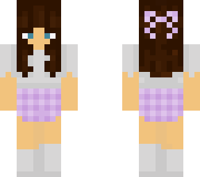 purple cottage core girl